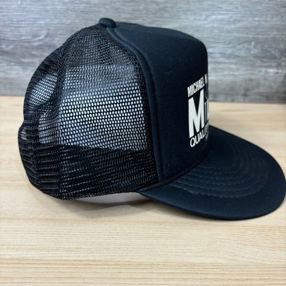 Vintage Michael Miller Builders Hat Cap Snapback Black Trucker Helena Ohio - Picture 6 of 11